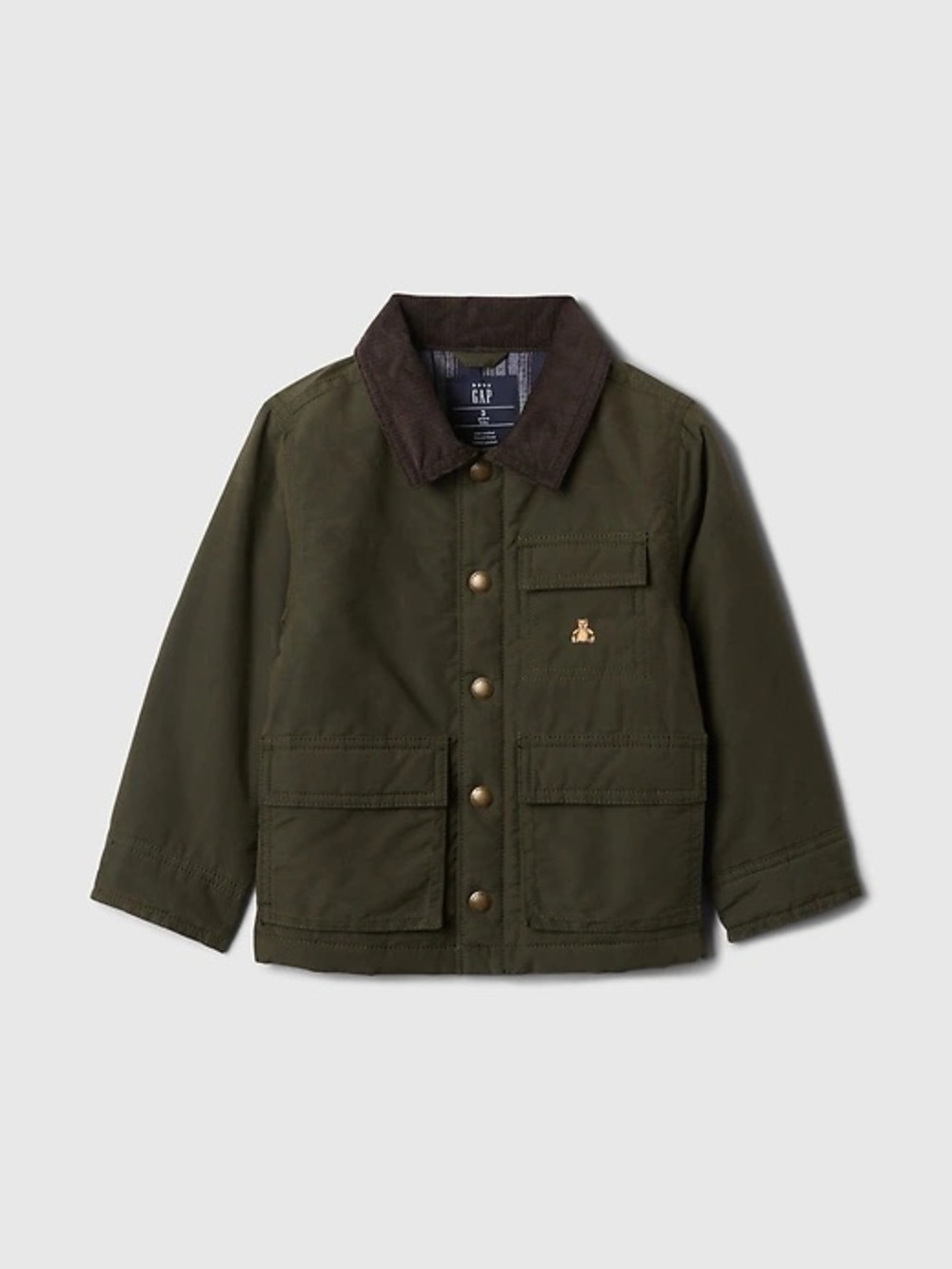 Baby Gap Toddler Waxes Utility Jacket size 2